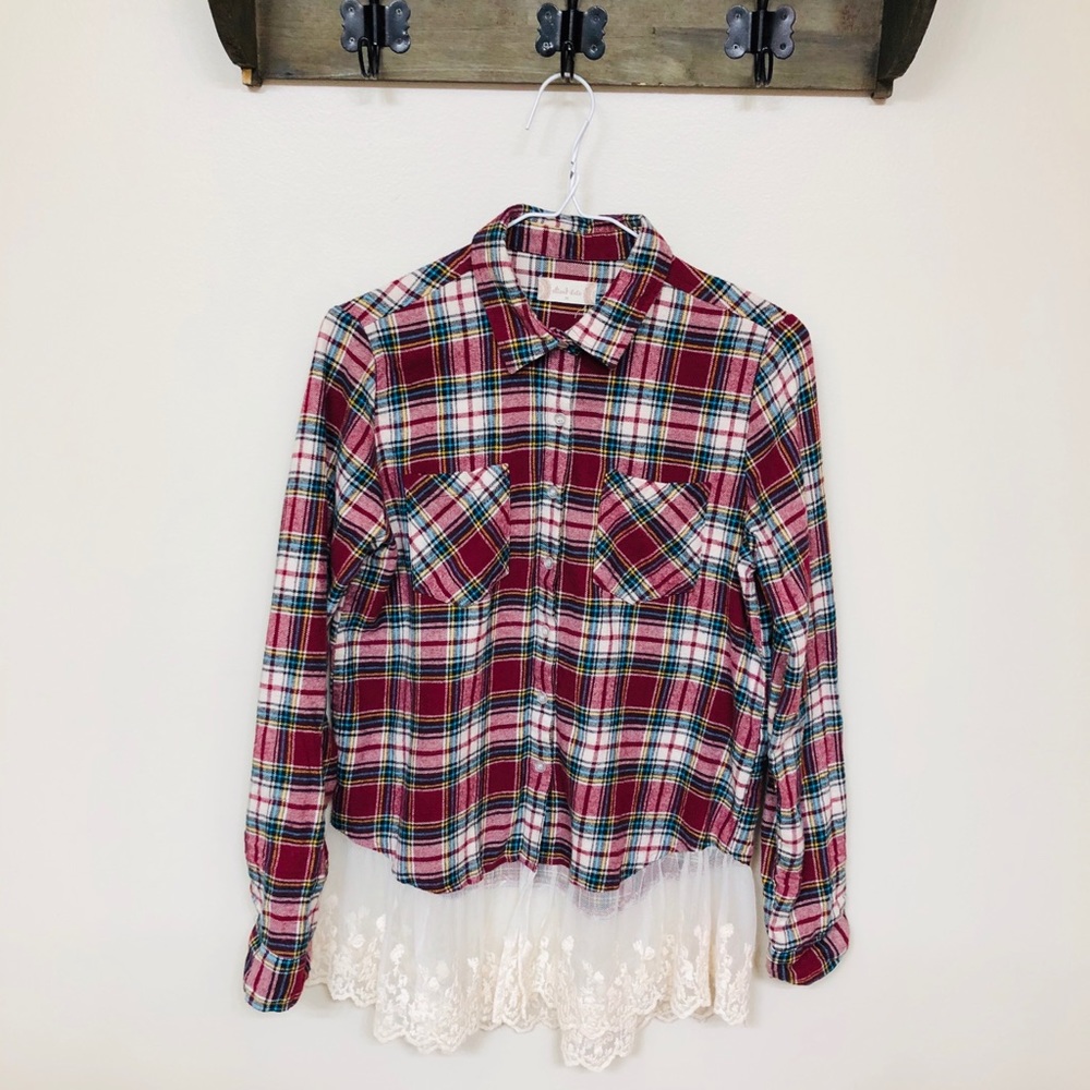 Altar’d State Plaid Button Down Shirt